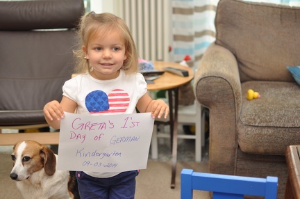 Greta s 1st day of German Kindergarten3